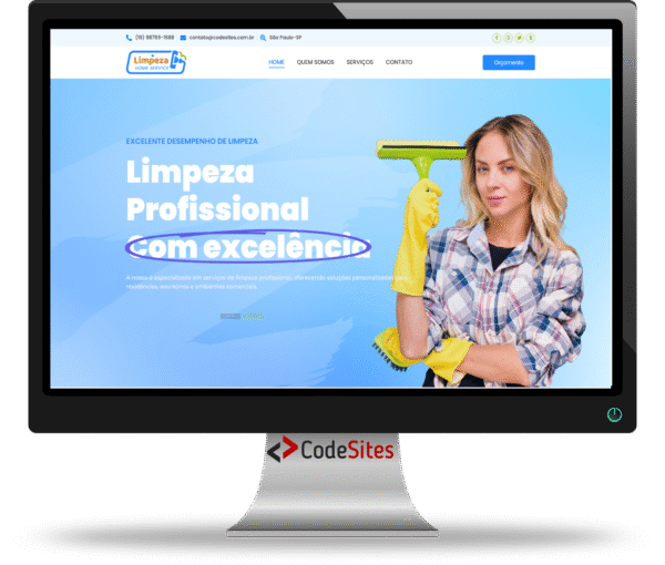 Site para Empresa de Limpeza e Prestadora de Serviços - WordPress + Elementor 2025