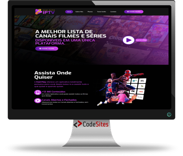 Site para IPTV - Desenvolvido em WordPress com Elementor 2025