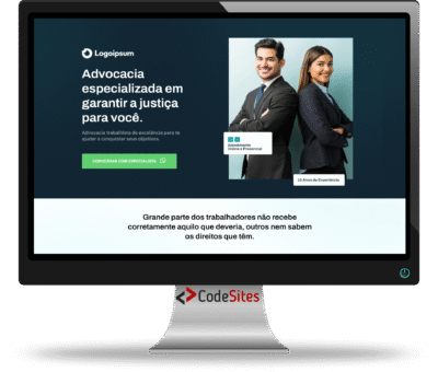Landing Page para Advogados - WordPress + Elementor, Totalmente Editável 2025