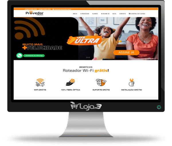 Script Site para Provedores de Internet 100% responsivo em PHP com Painel Administrativo