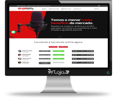 Script Site para Locutores 100% responsivo em PHP com Painel Administrativo