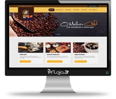 Script Site institucional para comércio de café em PHP