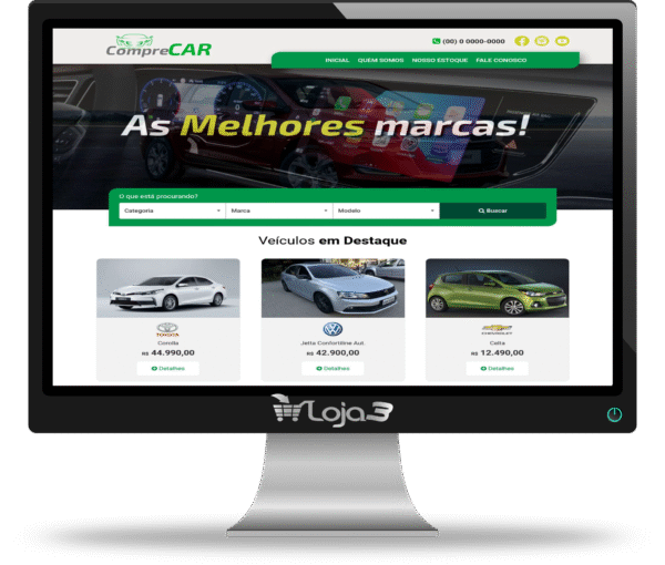 Site Pronto Agência de Carros Em php Administrável