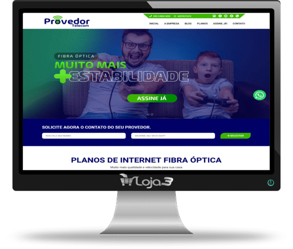 Site para Provedores de Internet 100% responsivo em PHP com Painel Administrativo