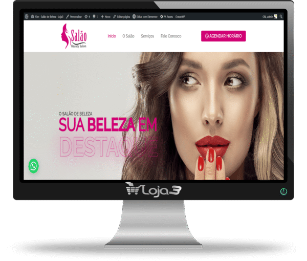 Site Para Salão de Beleza – Elementor+WordPress 2025