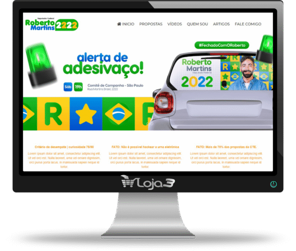 Site em PHP para Políticos com Painel Administrador