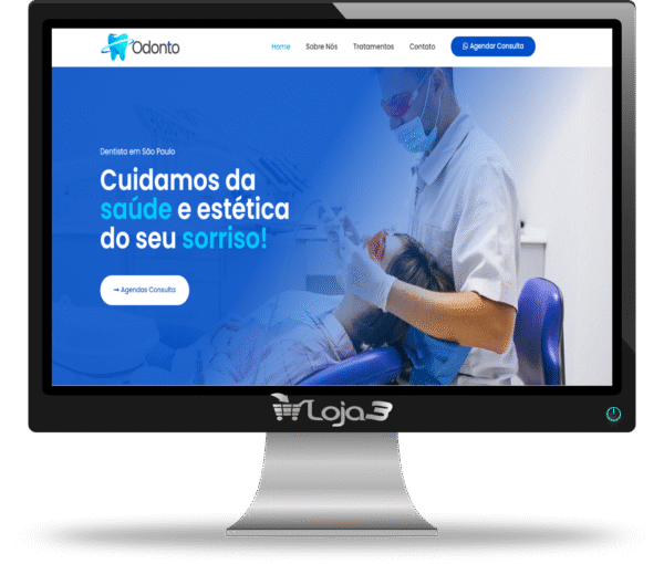 Site Completo editável de Dentista. Feito com WordPress e Elementor 2025