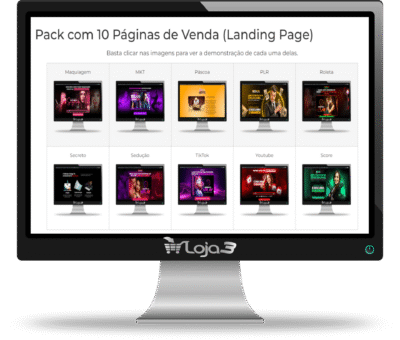 Pack com 10 Páginas de Venda (Landing Page) V1