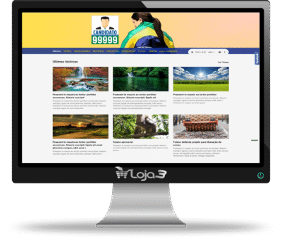 Site em PHP para Políticos com Painel Administrador - Modelo2