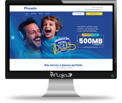 Site Provedor de Internet - Rápido, Responsivo e Completo - 2025
