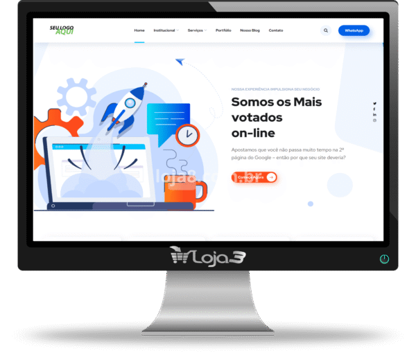 Script WordPress responsivo criado para agencia de seo Marketing digital 2025