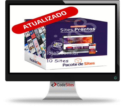 Super pacote com 10 sites pronto em PHP 2025 com Painel Administrável