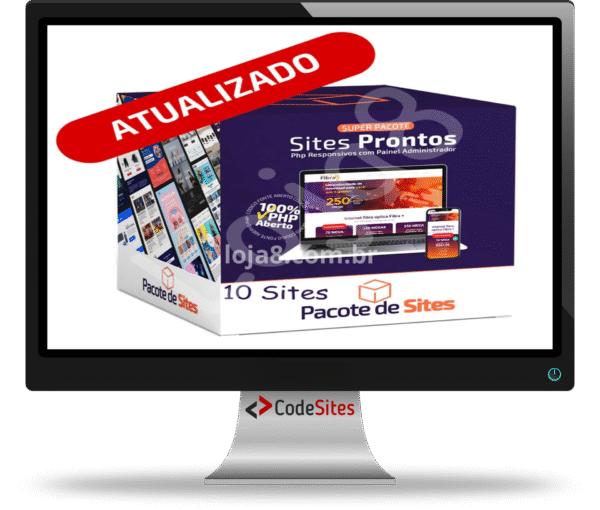Super pacote com 10 sites pronto em PHP 2025 com Painel Administrável